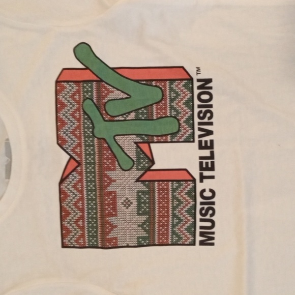 NWT MTV Logo Short Sleeve Graphic Tee Size Small - Picture 2 of 3